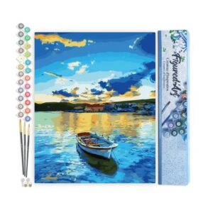Schilderen Boot op meer 40x50