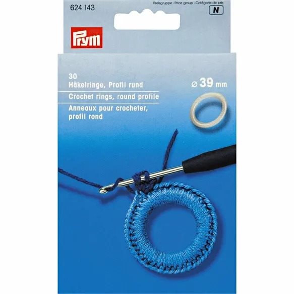 39mm Haakring kunststof 50stk