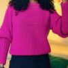 Fuchsia Sweater Top