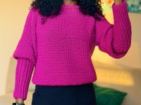 Fuchsia Sweater Top